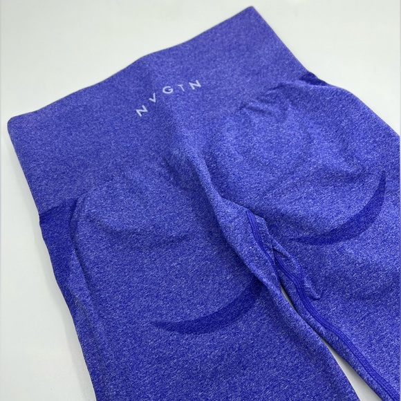 NWOT NVGTN - Electric Blue Contour Seamless Leggings - Picture 6 of 7